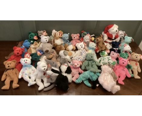 TY beanie bear doll toys; all with tags and others in &nbsp;excellent throughout with all pieces and some additional toys as 