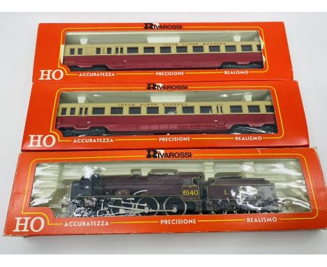 Rivarossi 'HO' Scale Trans Europ Express &amp; Hector LMS 6140 Steam Locomotive - All boxed (3)&nbsp;