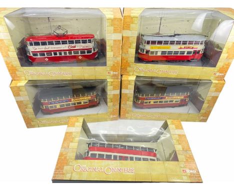 A collection of Die Cast Trams - To include: 1:76 Scale original omnibus &amp; EFE Models - All Boxed (9)