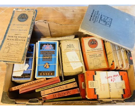 A collection of ordnance survey maps - 1x tray (qty)