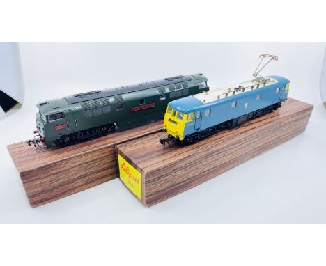 2x Lilliput 'HO' Scale Locomotives - To include BR Blue E3001 Electric Loco &amp; BR Green Western Crusader - Both Boxed (2)&