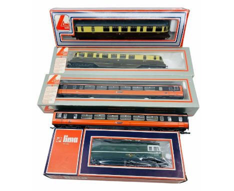 A collection of Lima 'OO' Gauge Locomotives - To Include: D6506 BR Green, Strathclyde Transport 2x Car DMU (part boxed), 2x G