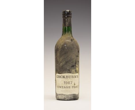 Wines & Spirits - Cockburn's Vintage Port 1967, one bottle (1)  Condition: Level is good with no sign of leakage, label has t