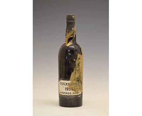 Wines & Spirits - Cockburn's Vintage Port 1955, one bottle (1)  Condition: Level is good with no signs of leakage, there is t