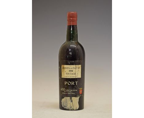 Wines & Spirits - Quinta Do Noval Vintage Port 1958, one bottle (1)  Condition: Some areas are missing to the seal, level is 