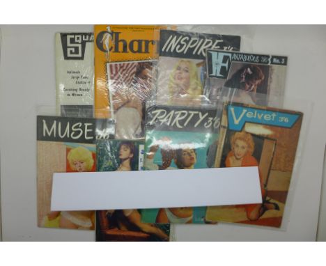 Eight vintage glamour magazines