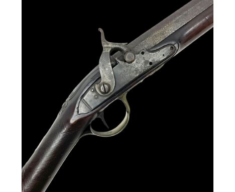 Early 19th century 20-bore flintlock converted to percussion fowling piece by Fisher, the 96.5cm(38") octagonal to round barr