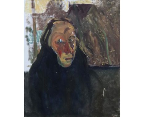 Jean Cooke (British, 1927-2008), Self Portrait, bears Royal Academy Summer Exhibition 2004 label with title and artist's name