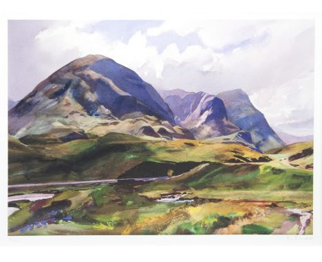 Bob Rudd (British, b. 1944), Glen Coe, signed and numbered in pencil 'B Rudd 34/95' (in lower margin) and bears certificate o
