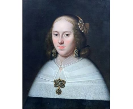 Attributed to Jan Albertsz Rootius (Medemblik 1624-1666 Hoorn), Portrait of a lady, oil on canvas, 54.5 x 44.5cm.Provenance:P