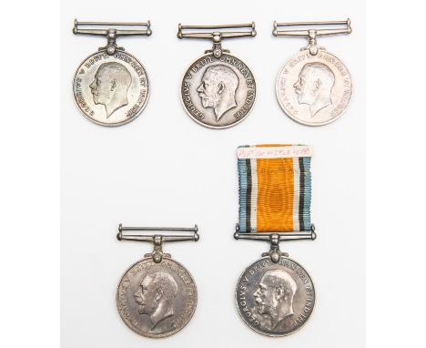 Single BWMs (5): (K24887 G W Nash, Sto 1, RN; D2338 Pte J Voss (correction to surname) 3. D. Gds; 35313 Pte E Brown R.W. Fus;