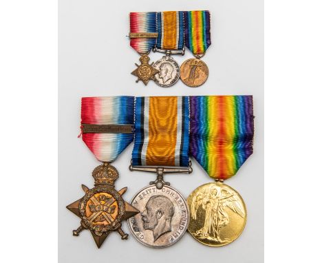 An interesting WWI trio to a member of the Royal Automobile Club Volunteer Force 1914 comprising:1914 star with clasp (Mr.G.D