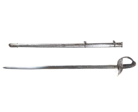 A good cavalry officers sword of the IV Queen's Own Light Dragoons, c 1860, blade 35½", by Henry Wilkinson, Pall Mall, London