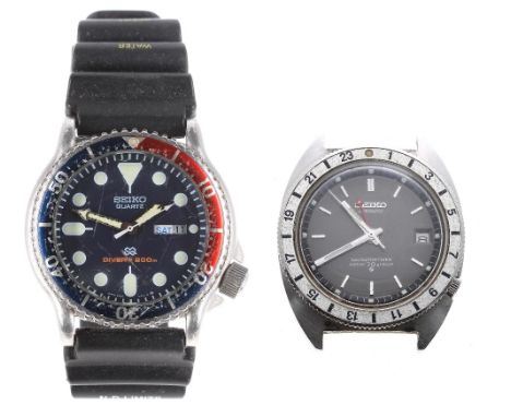 Two Seiko wristwatches to include -  Seiko Navigator Timer automatic stainless steel gentleman's wristwatch, ref. 6117-8000, 