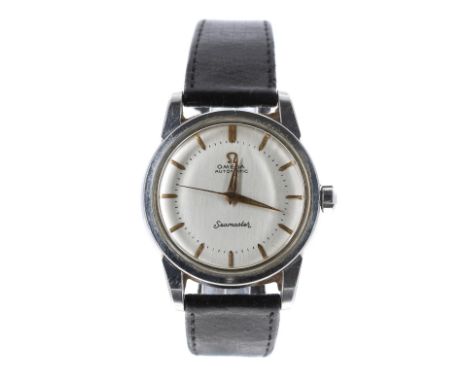 Omega Seamaster automatic stainless steel gentleman's wristwatch, ref. 2846-1, circa 1954-55, serial no. 14643999, silvered d