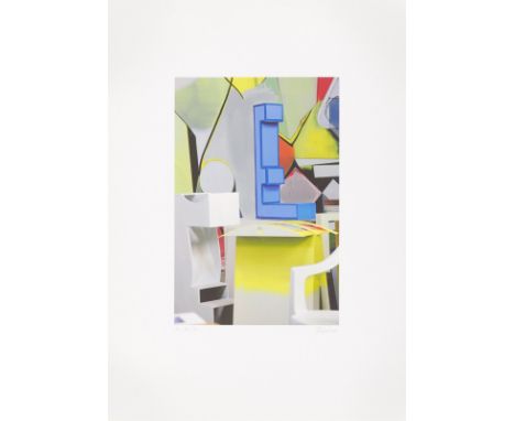 Thomas Scheibitz (Radeberg 1968 – lebt in Berlin). Ohne Titel. 2014Pigment-Print auf dünnem Karton.  40,9&nbsp;×&nbsp;27,1&nb