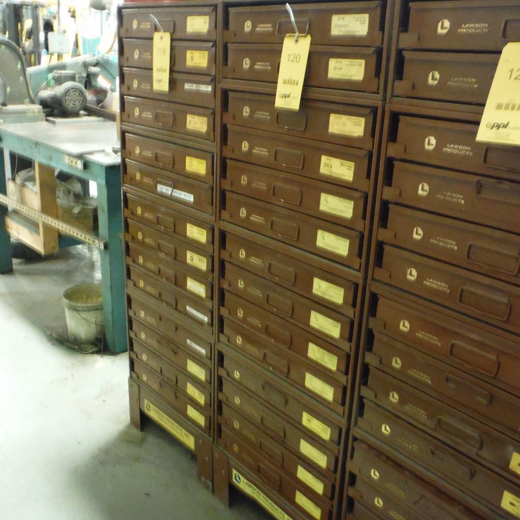 Lawson Product 14 Bin Storage Rack w/ Stand