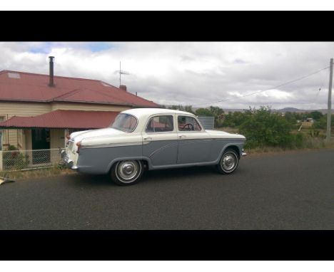 A 1959 Morris Marshal, unregistered, two tone cream and grey. This extremely rare Morris Marshal was manufactured by BMC for 