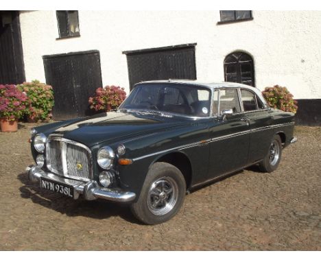 A 1972 Rover P5B coupé, registration number NYM 938L, chassis number 84507430, engine number 84018968, Arden green over Silve