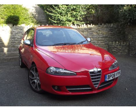 A 2008 Alfa Romeo 147 Ducati Corse Q2 JTDM 16V, registration number BP08 VYH, red. This limited edition of 234, three door 14