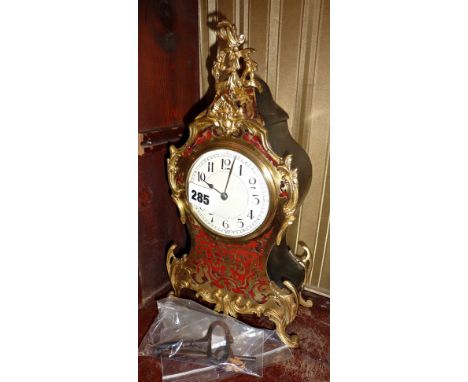 19th c. French boulle and ormulu mantle clock