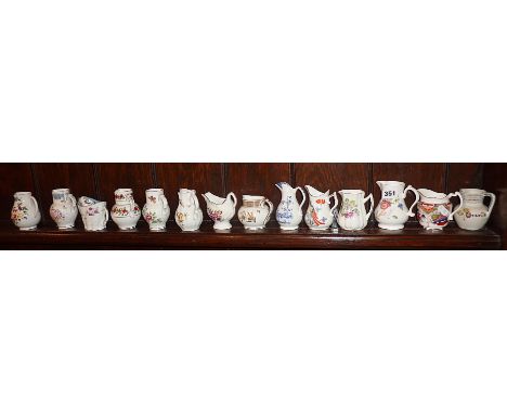Collection of 14 cream jugs by Royal Worcester