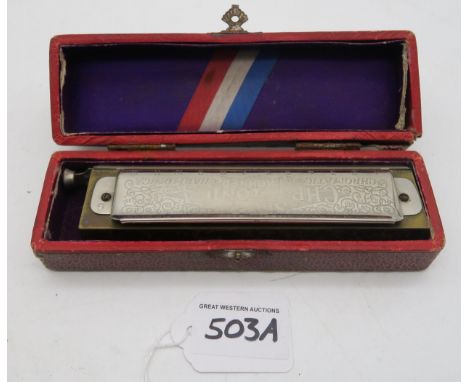 A boxed Super Chromonica harmonica by M. Hohner, Germany Condition Report:Available upon request