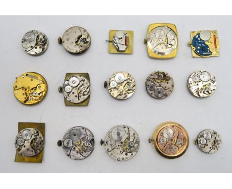 Various watch movements, to include Smiths, Rotary and Cyma Condition Report:Available upon request