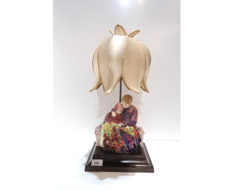 A Royal Doulton figural lamp The Flower Sellers Children Condition Report:Available upon request