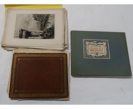 CHARLES MERYON&nbsp;The Studio, masters of etching No 14 and various loose etchings (a lot) Condition Report:Available upon r