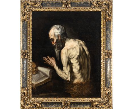 Neapolitan school, 17th century. Circle of José de Ribera (Játiva, Valencia, 1591-Naples, 1652). Saint Paul the Hermit. Oil o