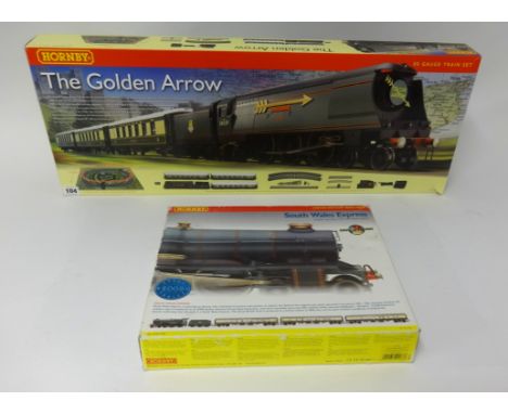 Hornby, OO gauge, The Golden Arrow, train set boxed, together with South Wales Express limited edition train pack (2).