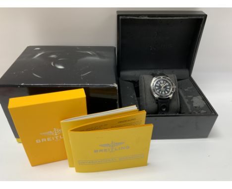 Breitling Superocean Super Ocean automatic chronometer, A17365/2892562, with original box and papers. (A) seen in working ord