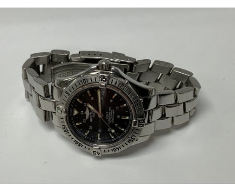 Breitling Colt A17350 grey dial Chronometer Automatic Swiss made Date. Seen Working (A).