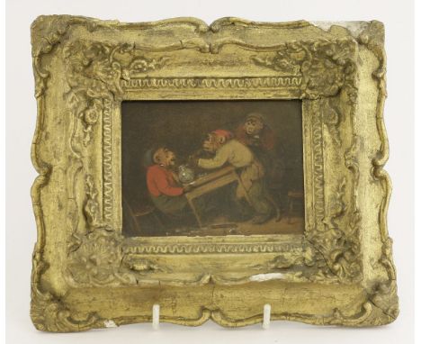 Edmund Bristow (1787-1876)TWO MONKEYS PLAYING CRIBBAGE;MONKEYS BRAWLING IN A TAVERN;A MONKEY VISITING A PAWNBROKERThree, all 