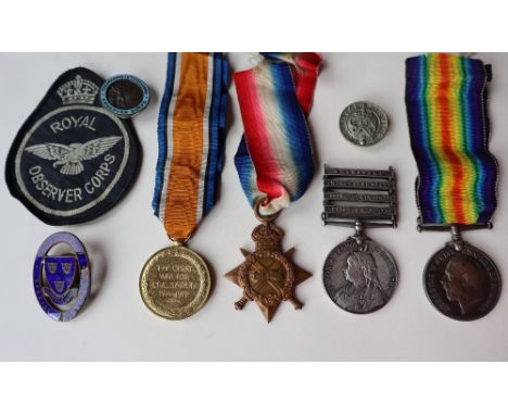 A Queen's South Africa Medal with Transvaal, Orange Fee State, Defence of Kimberley and Relief of Mafeking bars, issued to 71