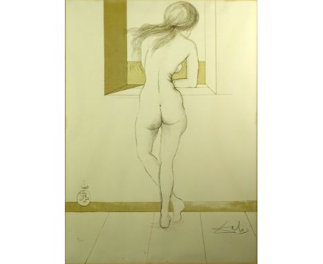 Salvador Dali, Spanish (1904-1989). Color Lithograph "Dali Nude" Pencil signed, Dated 1970 and numbered XX/CXX. Light toning 