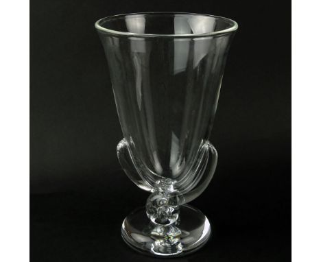 Steuben Crystal Vase. Signed. Very good condition. Measures 8-1/2"H. Shipping $50.00 