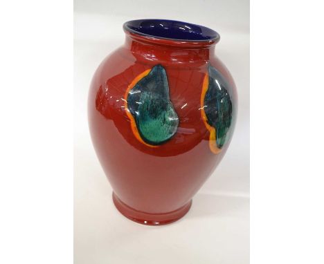 A large Poole pottery Roman vase of baluster form from the Odyssey range32cms highgood condition