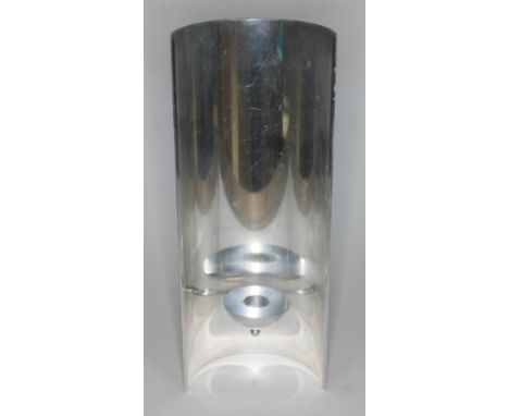 Georg Jensen, a wall mounting aluminium candlestick sconce, height 28cm.  