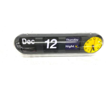 Vintage calendar alarm clock 