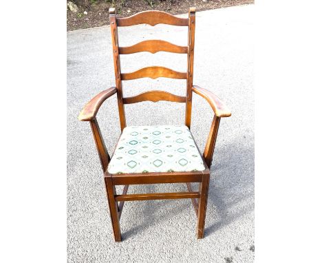 Ercol ladderback carver chair 