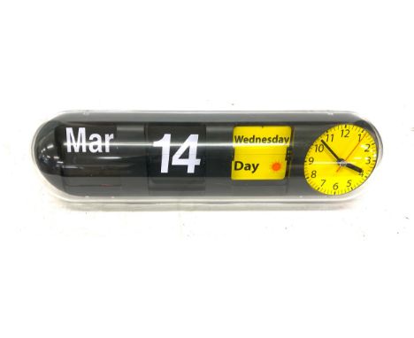 Vintage calendar alarm clock 