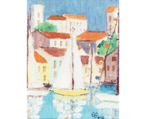 Donald Bain (British, 1904-1979)Riviera signed 'D Bain' (lower right), titled and signed 'D.Bain' (verso)oil on board30.5 x 2