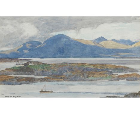 Norman Wilkinson (British, 1878-1971)The Cuillins of Skye signed twice in pencil 'NORMAN WILKINSON' (lower left and lower rig