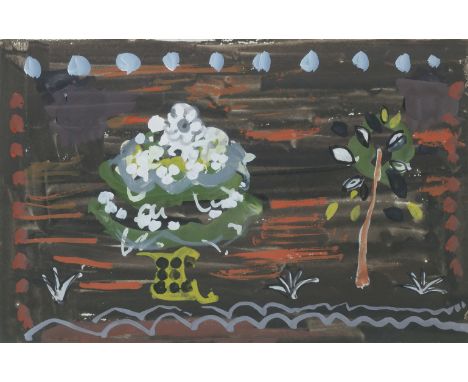 Anne Redpath OBE RSA ARA LLD ARWS ROI RBA (British, 1895-1965)Design for a Tapestry inscribed, dated, and indistinctly inscri