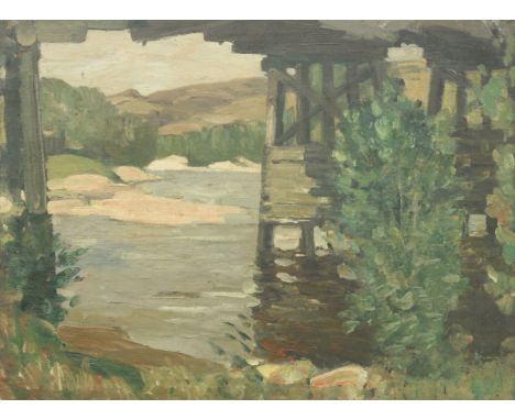 William York MacGregor RSA RSW (British, 1855-1923)Broomhill Bridge on the Spey oil on canvas45.5 x 60cm (17 15/16 x 23 5/8in