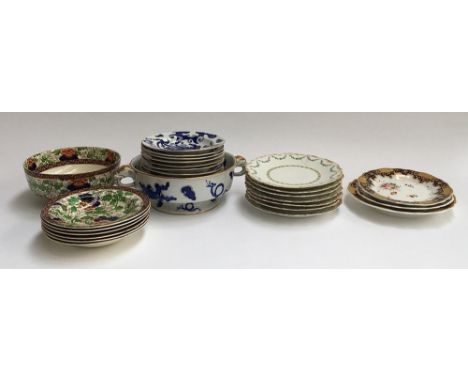 A mixed lot of ceramics to include Royal Worcester 'Vitrious' twin handled fruit bowl, and 11 bowls; a number of Limoges side