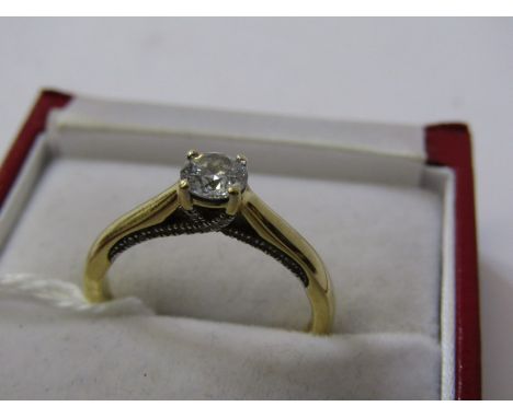 18CT YELLOW GOLD diamond solitaire by Forever Diamond, the diamond comes with IGI certificate stating the weight of 0.43ct, c