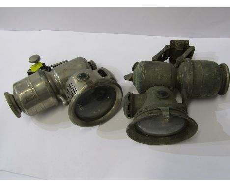 CARBIDE LAMPS, "The Revenge" carbide lamp and 1 similar 